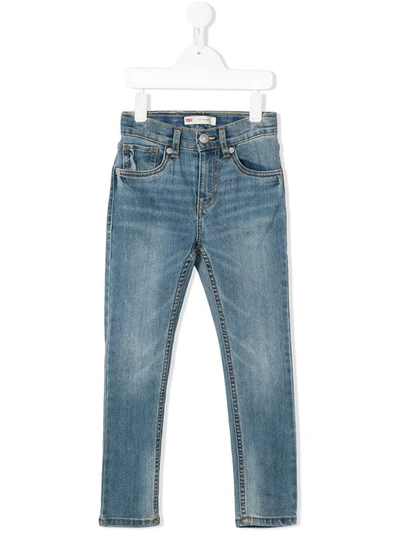 Levi's Faded Skinny Jeans In Blue