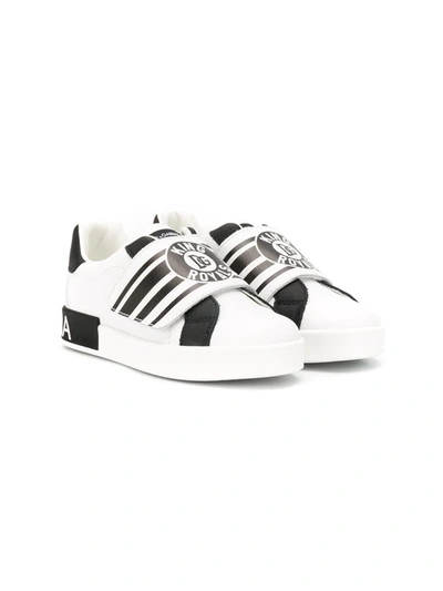 Dolce & Gabbana Teen Royals Sneakers In White