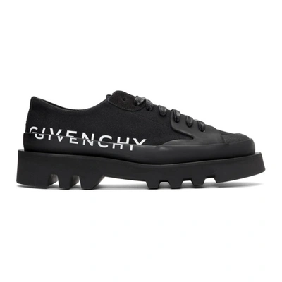 Givenchy Black Clapham Low-top Sneakers In 001 Black