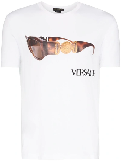 Versace Medusa Biggie Sunglasses Graphic Tee In White