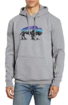 Patagonia Fitz Roy Bison Uprisal Hoodie In Gravel Heather