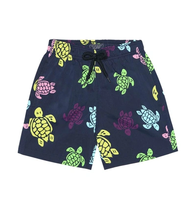 Vilebrequin Boys' Turtle Print Swim Trunks - Little Kid, Big Kid In Navy