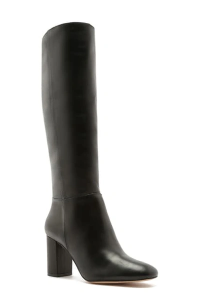 Schutz Women's Bonita Block High-heel Boots In Black Leather