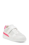 Vince Camuto Women's Sargita Low-top Sneakers In Pure/ Neon Fuchsia Leather