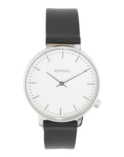 Komono Wrist Watch In Silver