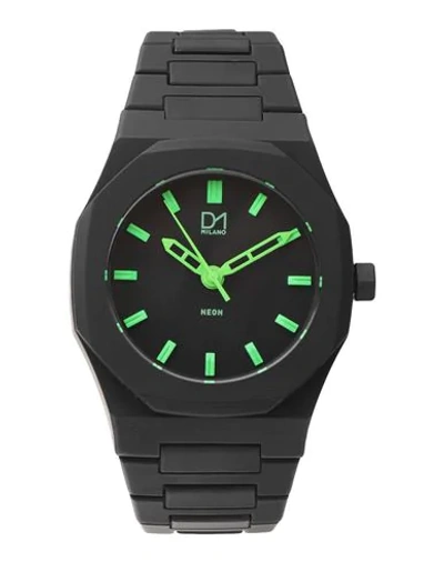 D1 Milano Wrist Watch In Black
