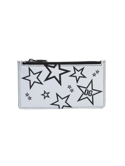 Dolce & Gabbana Vertical Credit Card Holder In White