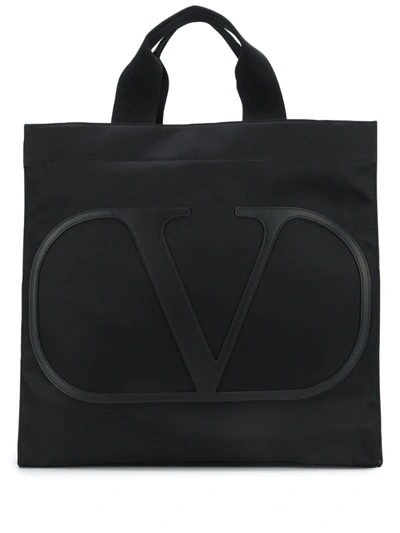 Valentino Garavani Garavani Xl Logo Tote Bag In Black