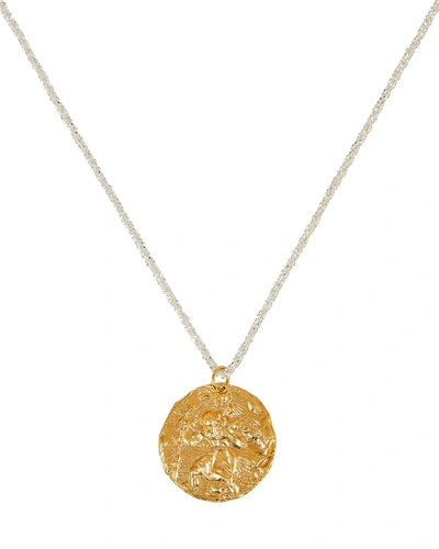 Alighieri St. Christopher Medal Necklace In Gold