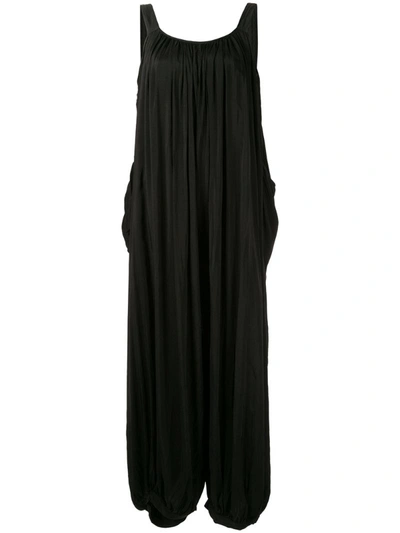 Taylor Rendition Draped Jumpsuit In Black