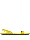 Alexander Wang Yellow Foldable Ryder Sandals In Chartreuse