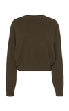 Cotton Citizen Milan Cotton Crewneck Sweatshirt In Green