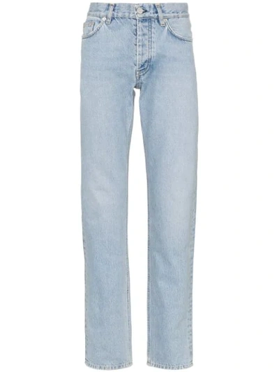 Sunflower Washed Straight Leg Jeans In Blue