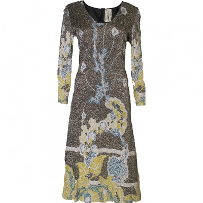 Pre-owned Pierre Cardin Mid-length Dress In Metallic