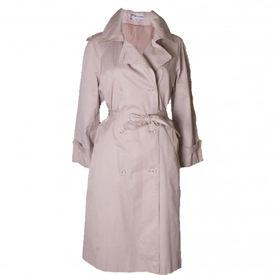 Pre-owned Pierre Cardin Trench Coat In Pink