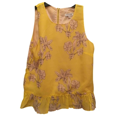 Pre-owned Olivia Rubin Silk Blouse In Yellow