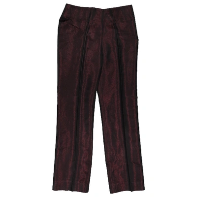 Pre-owned Montana Straight Pants In Red