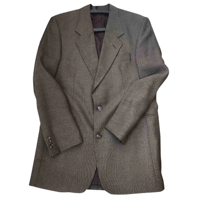 Pre-owned Pierre Cardin Wool Blazer In Brown