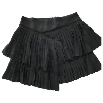 Pre-owned Munthe Mini Skirt In Black