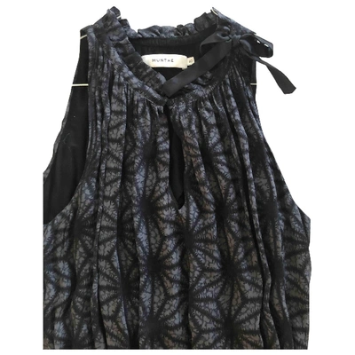 Pre-owned Munthe Mid-length Dress In Black