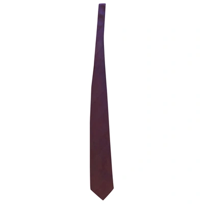 Pre-owned Romeo Gigli Silk Tie In Purple