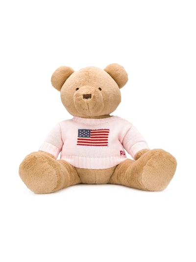 Ralph Lauren Kids' Small Bear Stuffed Animal In Neutrals