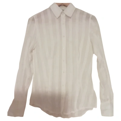Pre-owned Pierre Cardin White Cotton Top