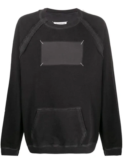 Maison Margiela Stitch Detail Sweatshirt In Black