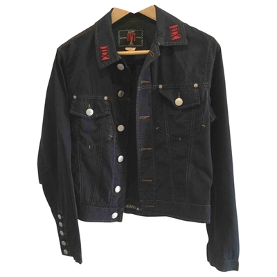 Pre-owned Jean Paul Gaultier Biker Jacket In Navy