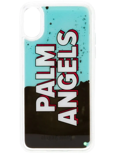 Palm Angels Iphone Xsmax Liquid Logo Case In Multicolor