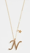 Shashi Letter Pendant With Star Charm In N