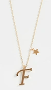 Shashi Letter Pendant With Star Charm In F