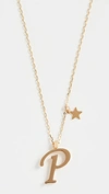 Shashi Letter Pendant With Star Charm