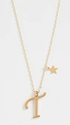 Shashi Letter Pendant With Star Charm In T