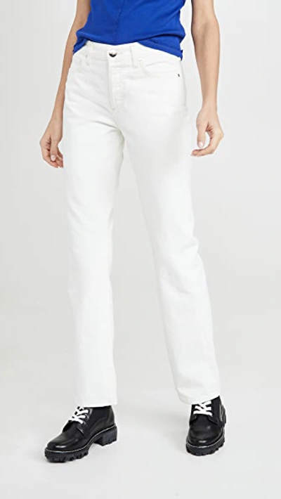 Goldsign The Nineties Boot Cut Jeans In Alabaster