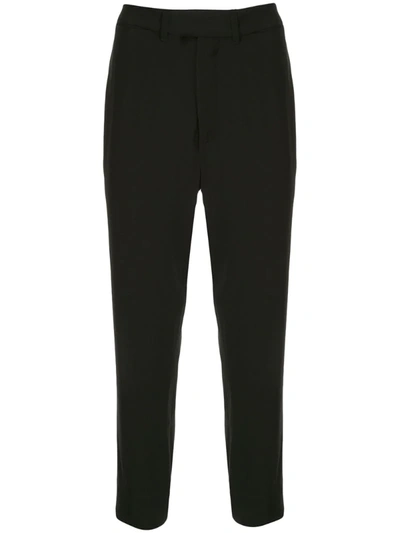 Ann Demeulemeester High-waisted Straight Leg Trousers In Black