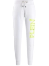 Philipp Plein Tm Logo-print Jogging Trousers In White