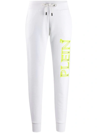 Philipp Plein Tm Logo-print Jogging Trousers In White