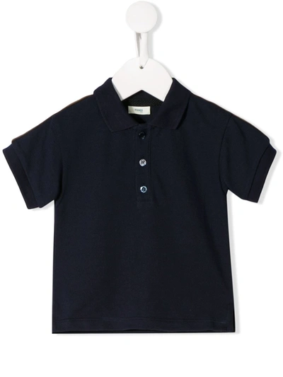 Fendi Babies' Classic Polo Shirt In Blue