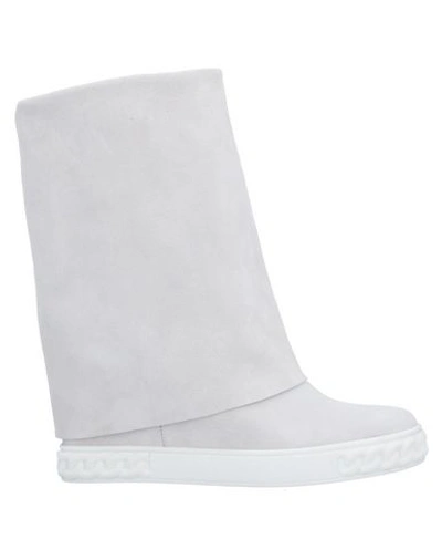 Casadei Ankle Boots In Light Grey