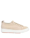 Santoni Sneakers In Beige