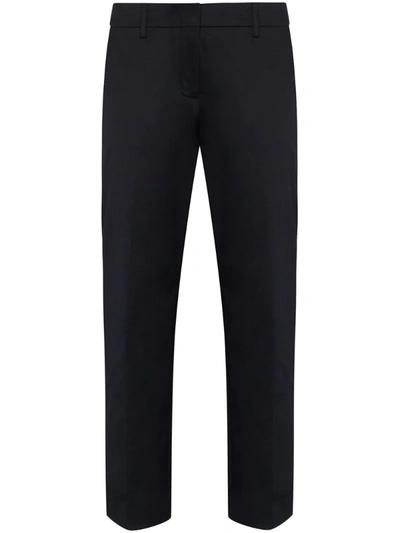 Prada Blue Slim Leg Cropped Trousers