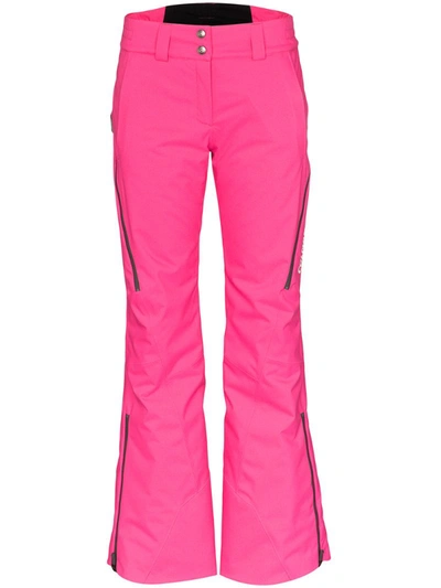 Colmar Mid-rise Flared Ski Trousers In Pink