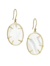 Annette Ferdinandsen Women's Small 14k Yellow Gold & Mother-of-pearl Silver Dollar Drop Earrings