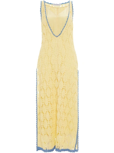 white christmas dresses Siula Crochet Maxi Dress | Yellow main image 0
