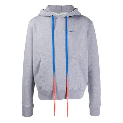 Pre-owned Off-white Acrylic Arrows Hoodie Grey/blue