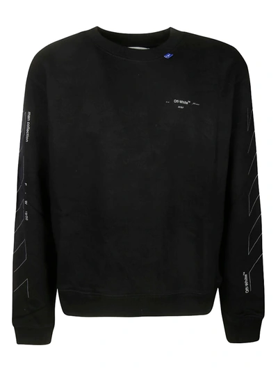 Pre-owned Off-white Unfinished Diag Sweatshirt Black/silver