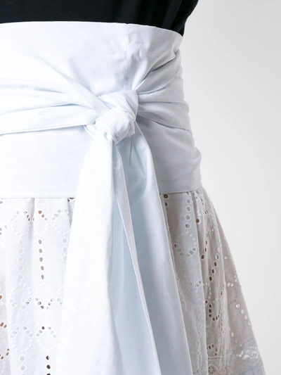 Andrea Bogosian Pumpkin Mini Skirt In White