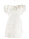 Zimmermann Super Eight Corded Mini Dress In White