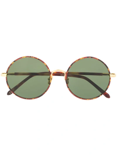 Linda Farrow Tortoiseshell Sunglasses In Brown